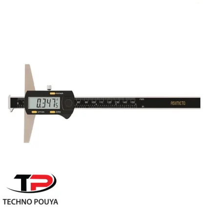 کولیس عمق‌سنج دیجیتال ASIMETO مدل 0-26-323 | دقت 0.01mm، پایه دو لبه
