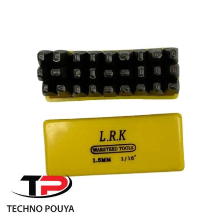 قیمت سنبه حروف کوب L.R.K سایز 1.5 | ست ۲۷ عددی مقاوم